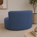 Ver imagem 6 de Sofá Orgânico Curvo Luxo Mavie 180cm Sala Linho Azul