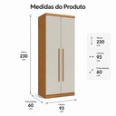 Ver imagem 3 de Módulo Dallas Longo com Nicho MDP 2 Portas