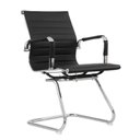 Ver imagem 2 de Kit 4 Cadeiras Escritório Presidente Esteirinha Corino Manhattan Preto