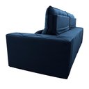 Ver imagem 5 de Sofá Retrátil Reclinável Islândia 2,10m Suede Velut Azul Marinho Molas no Assento - King House