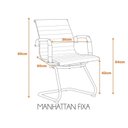 Ver imagem 5 de Kit 10 Cadeiras Escritório Interlocutor Esteirinha Corino Manhattan