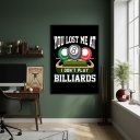 Ver imagem 2 de Quadro Decorativo Humorístico Sinuca-70x50cm Mold Preta