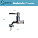 Ver imagem 5 de Torneira Tanque/Jardim Cromada C-51 1/4 Volta`