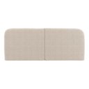 Ver imagem 5 de Cabeceira Painel Orgânico Cama Box Queen Size Aira 160cm Dobrável Bouclé Bege - Desk Design