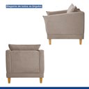 Ver imagem 6 de Poltrona para Sala de Estar Pés em Madeira Melina