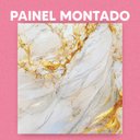 Ver imagem 3 de Papel de Parede Painel 3D Mármore Branco Amarelo 2M Revestimento Auto Colante Brilho Marmorizado