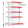 Gondola Centro 170 Fit Ate 9 Metros 2 Ponta Branco 100b Pe Vermelho - 2