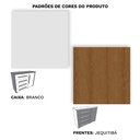 Ver imagem 5 de Cômoda Grande com Sapateira e 4 Gavetas Angra Rimo - Branco/jequitibá