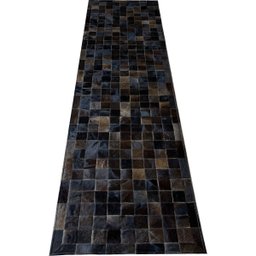 Tapete de Couro Passadeira Marrom Café 0,70x2,50 com Borda - 1