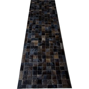 Tapete de Couro Passadeira Marrom Café 0,70x2,50 com Borda