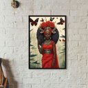 Ver imagem 2 de Quadro Candomblé Iansã 24x18cm:madeira Branca