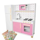 Ver imagem 2 de Kit Cozinha Infantil com Geladeira - Rosa