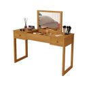 Ver imagem 1 de Penteadeira Camarim em Mdf com Espelho Quarto Moderno Luxo:cinamomo/offwhite/cin
