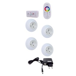 Kit4 Led Smd Rgb 95mm com Módulo e Fonte - 6