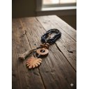 Ver imagem 2 de Enfeite Colar Terço de Mesa Decorativo Azul Royal_costela de Adão