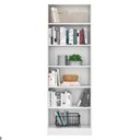 Ver imagem 2 de Livreiro Springs Vale Verona 5 Prateleiras 1 Nicho MDF MDP Branco Qmovi
