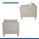 Ver imagem 6 de Poltrona para Sala de Estar Pés em Madeira Melina