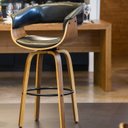 Ver imagem 3 de Kit com 6 Banquetas Base Madeira Betim Preto