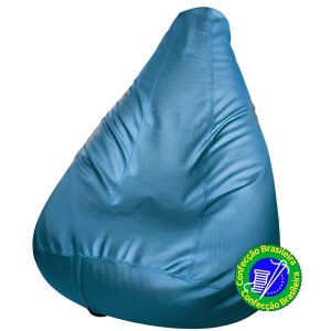 Puff Pera Executive Luxo (VAZIO) Fino Acabamento Metalizado Home Office  Sala Quarto Escritorio Empr