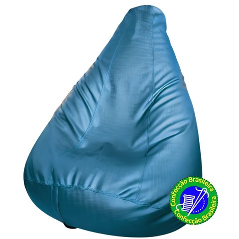 Puff Pera Executive Luxo (VAZIO) Fino Acabamento Metalizado Home Office  Sala Quarto Escritorio Empr