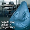 Ver imagem 4 de Puff Pera Executive Luxo (VAZIO) Fino Acabamento Metalizado Home Office  Sala Quarto Escritorio Empr