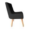 Kit 4 Cadeiras Sala de Jantar Estofada Liz Suede Preto - Twdecora - 3