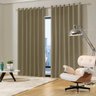 Cortina Blackout Tecido Sala quarto 300x250 Cortina Web Bege - 1