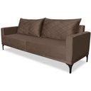 Ver imagem 4 de Sofa Living 3 Lugares Nori 220cm Veludo Deluxe 2231 Ezz 2231