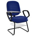 Ver imagem 1 de Cadeira Universitária com Prancheta Linha Blenda Azul