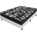 Ver imagem 1 de Cama Box Branca + Colchão Viúva Florencia Espuma D28 Liso 128x188x51cm