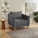 Ver imagem 1 de Poltrona para Sala de Estar Pés em Madeira Melina