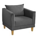 Ver imagem 2 de Poltrona para Sala de Estar Pés em Madeira Melina