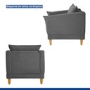 Ver imagem 6 de Poltrona para Sala de Estar Pés em Madeira Melina