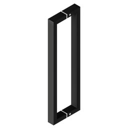 Puxador Duplo Df 991 - Preto - 30 Cm - 2