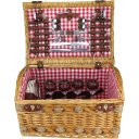 Ver imagem 2 de Jogo 24 Peças Cesta Picnic para 4 Pessoas Home&co Fibra Natural 27x45x30cm Natural