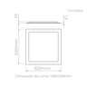 Painel De Embutir Evo 40W 5700K STH20958/57 Stella - 3