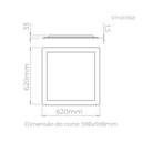 Ver imagem 3 de Painel De Embutir Evo 40W 5700K STH20958/57 Stella