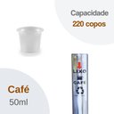 Ver imagem 3 de Kit Dispenser Quadrado Porta Copo Descartável De Café 50ml + Lixeira Inox