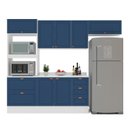 Ver imagem 5 de Cozinha Pérola 4 Peças Torre Quente Aéreo 3 Portas e Balcão 2 Gavetas 3 Portas com Tampo Yescasa