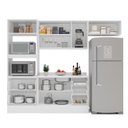 Ver imagem 6 de Cozinha Pérola 4 Peças Torre Quente Aéreo 3 Portas e Balcão 2 Gavetas 3 Portas com Tampo Yescasa