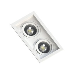 Spot Embutir Par20 Duplo Recuado Save + Lâmpada 5,5w Stella Cor:branco;cor da Lâmpada:branco Neutro - 2