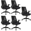 Ver imagem 1 de Kit com 5 Cadeiras Office Diretor Toledo com Braços 3D NR17
