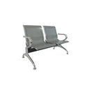 Ver imagem 5 de Kit 4 Cadeiras para Escritório Longarina 2 Lugares Aço Inox Dubai Cinza