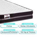 Ver imagem 2 de Conjunto Cama Box Bau Marrom Solteiro + Colchão Molas Ultralastic Bogota Inducol + Cabeceira