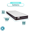 Ver imagem 5 de Conjunto Cama Box Bau Marrom Solteiro + Colchão Molas Ultralastic Bogota Inducol + Cabeceira