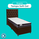 Ver imagem 4 de Conjunto Cama Box Bau Marrom Solteiro + Colchão Molas Ultralastic Bogota Inducol + Cabeceira