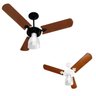 Ventilador de teto arge ventus economic 3 pás mogno 127V - 1