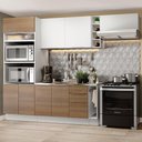 Ver imagem 3 de Armário de Cozinha Completa 290cm Branco/Rustic/Branco Stella Madesa 02
