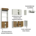 Ver imagem 4 de Armário de Cozinha Completa 290cm Branco/Rustic/Branco Stella Madesa 02