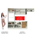 Ver imagem 7 de Armário de Cozinha Completa 290cm Branco/Rustic/Branco Stella Madesa 02